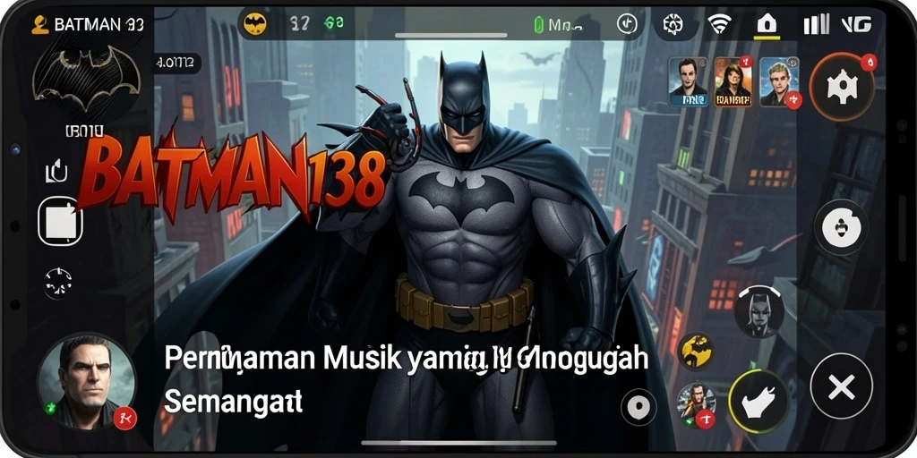 Screenshot utama BATMAN138 menampilkan gameplay musik yang seru.