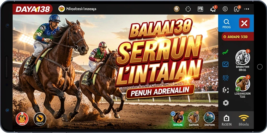 Gameplay seru saat balapan di lintasan menantang.