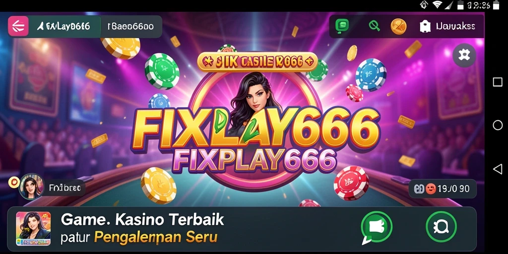 Tampilan screenshot utama FIXPLAY666 menampilkan gameplay menarik di kasino.