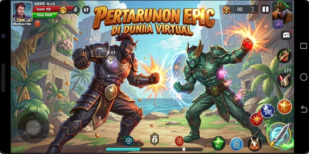 Screenshot KKRP menampilkan aksi pertarungan yang mendebarkan dan grafis yang memukau.