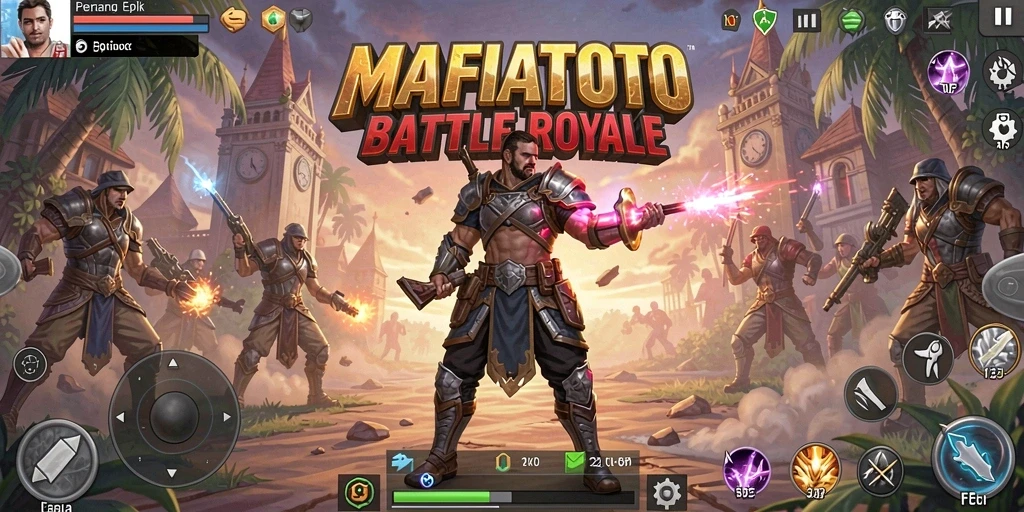 Gameplay seru MAFIATOTO dalam pertempuran Battle Royale.