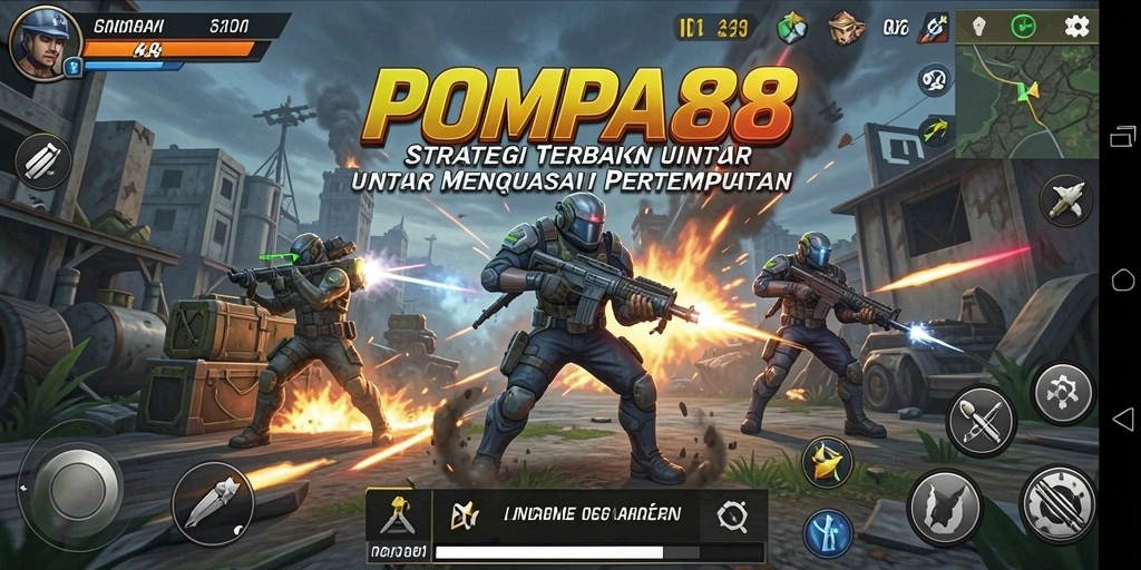 Tampilan gameplay POMPA88 yang menegangkan dan strategis.