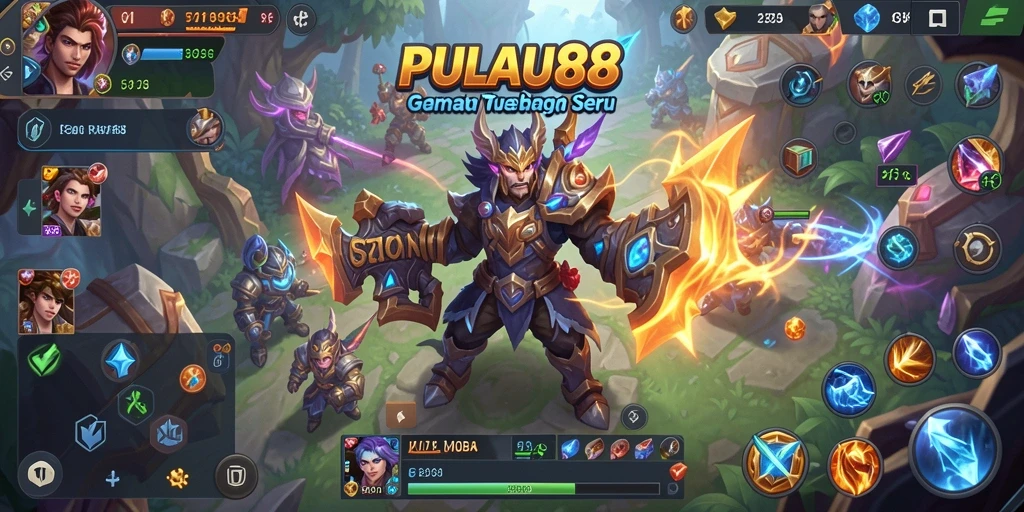 Screenshot gameplay PULAU88 yang menampilkan pertarungan seru antar pemain.