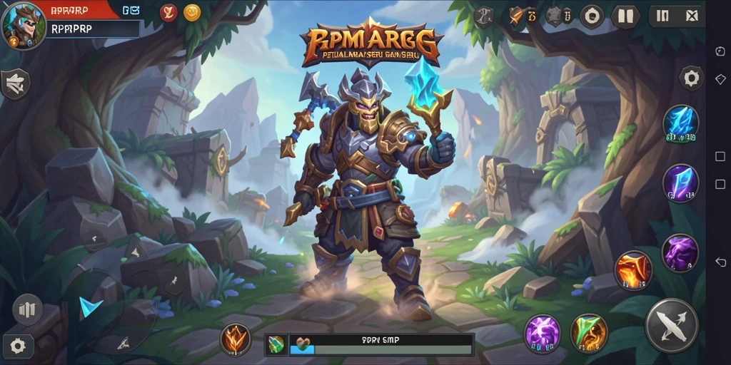 Tampilan aksi pertempuran seru dalam game RPRPRP.