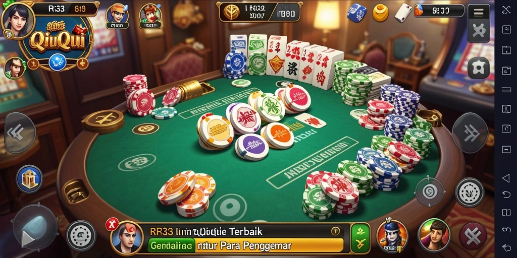 Tampilan gameplay seru dalam permainan QiuQiu RR33.