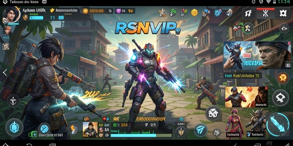 Screenshot layar utama RSNVIP menampilkan antarmuka yang intuitif dan fitur-fitur canggih.