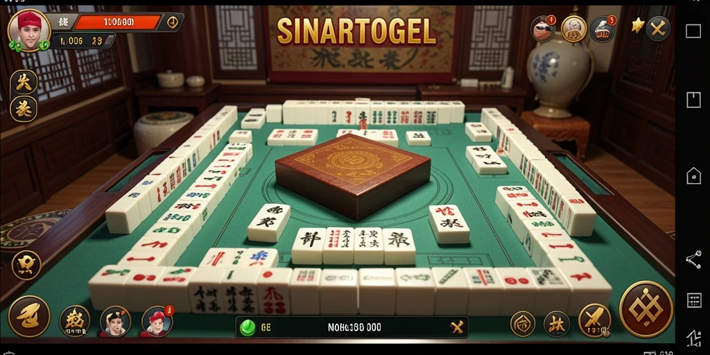Tampilan gameplay Mahjong yang menarik di SINARTOGEL.