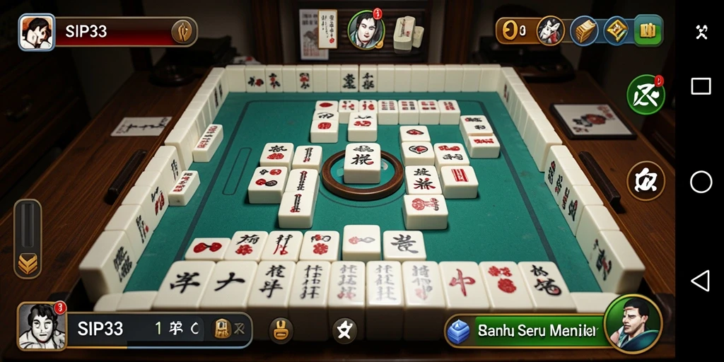 Screenshot menampilkan gameplay Mahjong yang menarik dan menantang.